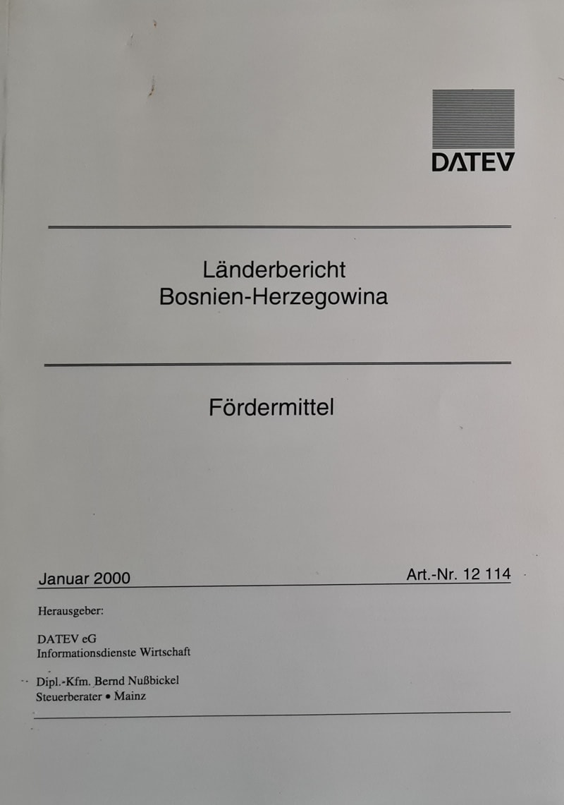 Länderbericht Bosnien-Herzegowina Fördermittel